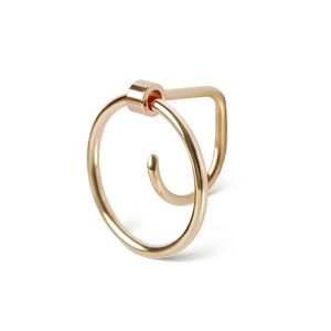 14k claw hug hoop earrings